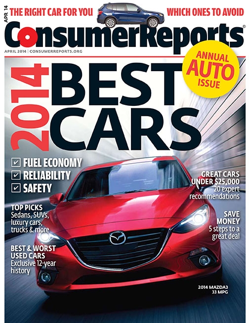 Consumer Reports 2014 Car Brand Report Cards